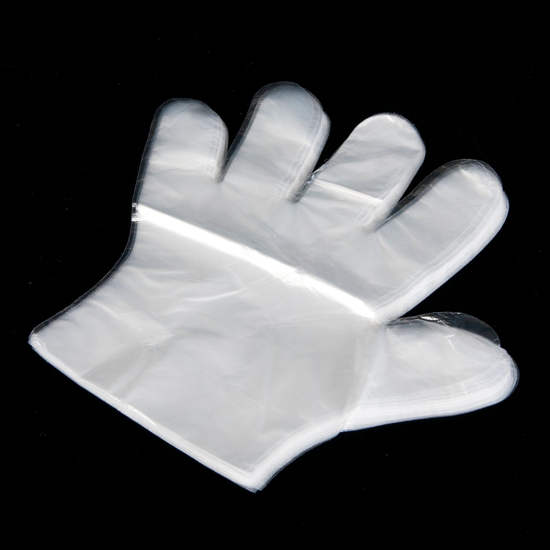 一次性手套塑料PE透明食品级防油加厚餐饮护手薄膜抽取式100只装